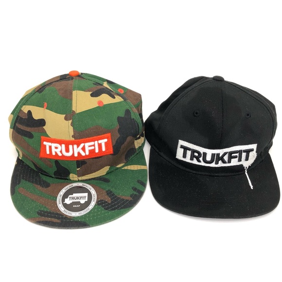 Trukfit Other - Lot of 2 Trukfit Snapback hats Camo and All Black